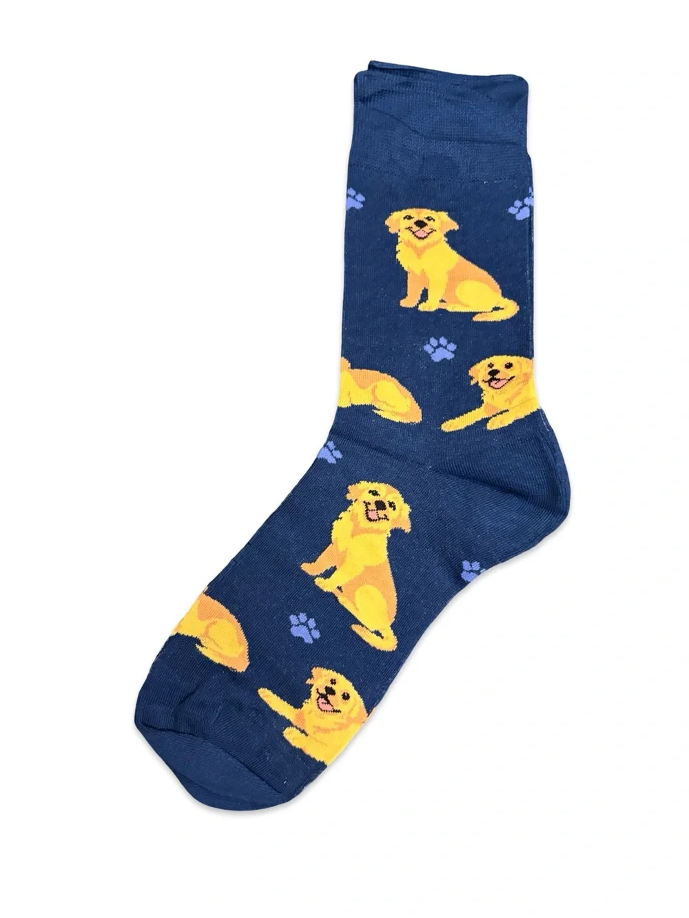 Golden Retriever Lab Novelty Crew Socks One Size Fits Most